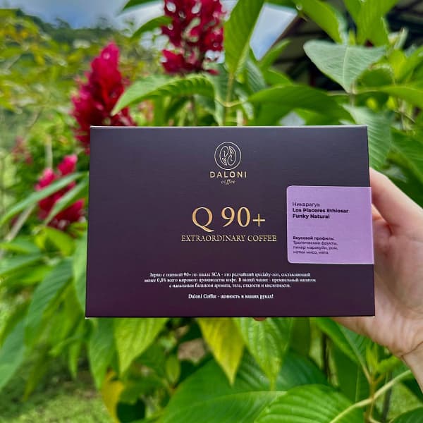 Q90+ Extraordinary Coffee (Никарагуа Los Placeres Ethiosar Funky Natural) — кофе от Daloni, Никарагуа