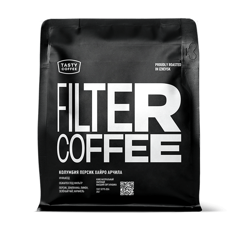 Персик Хайро Арчила — кофе от Tasty Coffee, Колумбия