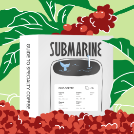 Микс дрип-пакетов кофе 16 шт — Гайд в спешелти — кофе от Submarine, Бразилия