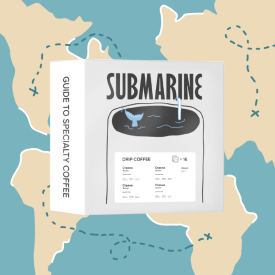 Микс дрип-пакетов кофе 16 шт — Континенты — кофе от Submarine, Бразилия